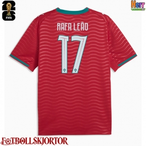 Portugal Rafael Leao #17 Hemmatröja VM 2026 Kortärmad